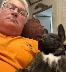 Brutus -just too tired to cover up all the way.