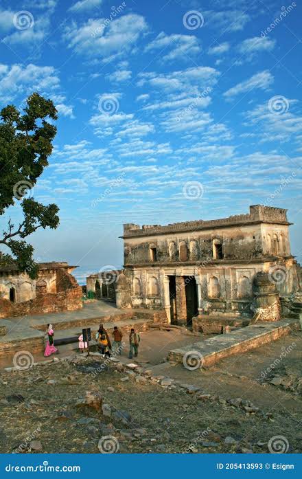 View of Ajaygarh Fort, Rang Mahal, Panna, Madhya Pradesh, India Editorial Stock Photo - Image of asia, monument: 205413593