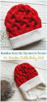 These free hat knitting patterns will keep your head warm and your style fresh. Baby Kids Beanie Hat Free Knitting Patterns