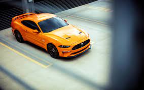 Download Wallpapers 4k Ford Mustang Gt Supercars 2018 Cars Sportcars Yellow Mustang Ford Besthqwallpapers Com Ford Mustang Gt Ford Mustang 2018 Mustang Gt