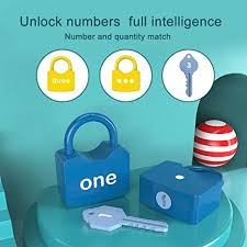 Match the numbered keys to the lock with the corresponding written number or . Jackallo 1 Set Educational Toys Unlock Cognitive Learning Letters Numbers With 10 Locks Teaching Aids Educational Game Toy For Girls Boys Kids Amazon Co Uk Toys Games