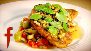 Escalope Of Veal Caponata Gordon Ramsay S The F Word Season 3 Gordon Ramsay Recipe Gordon Ramsay Veal Parmesan
