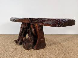 Live edge redwood river coffee table. Vintage Live Edge Redwood Coffee Table Epoxy Resin Epoch