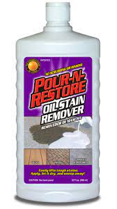 9 oil stain removal tips for asphalt driveways easy home remedies diy cleaning products oil stains cleaning hacks. Pour N Restore Oil Stain Remover Get Rid Of Oil Stains