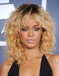 These 40 Celeb Hairstyles Prove That Anyone Can Rock Bangs Haircuts For Curly Hair Curly Hair Styles Hot Hair Colors