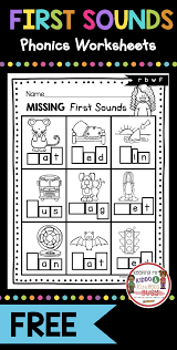 Freebie First Sounds Worksheet Phonics Practice Printables In 2020 Phonics Kindergarten Phonics Practice Phonics