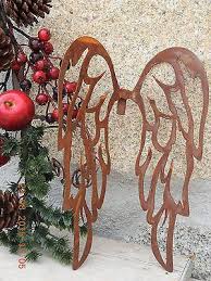 Edelrost Flugel Zum Einhaken Muster Weihnachten Advent Dekoration Metall Garten Gardens Are Don T Just For In 2020 Advent Decorations Wood Working Gifts Diy Wings