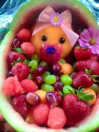 Baby Fruit Bowl Baby Shower Fruit Baby Shower Fun Baby Shower Food