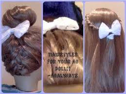 At last, there's a haircut that will make managing long, fine strands a bit easier. 3 Hairstyles For Your American Girl Doll Inspired By Cgh American Girl Doll Hairstyles American Girl Hairstyles Doll Hair