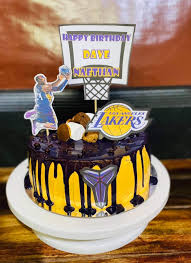 The late los angeles lakers legend is regarded as one of the finest players in the history of the nba and has left behind a lasting legacy that transcends basketball into other sports and in life. Kobe Bryant Themed Cake For An Toothsome Cakes By Jane Facebook