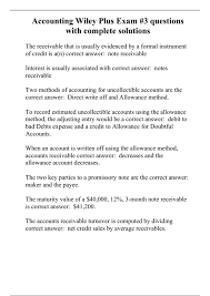 What Are Accounts Uncollectible, Example
