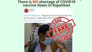 Find latest top news hindi updates from rajasthan politics, elections, trending, congress, bjp, political parties and events from largest state of india. Covid 19 Vaccine Shortage In Rajasthan Pib Fact Check Debunks Fake News Report Latestly