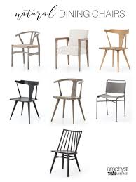 Gorgeous Natural Dining Room Chairs For Any Kind Of Organic Look I Love The Neutral Elements Of Each Ch Modern Dining Chairs Natural Dining Room Dining Chairs