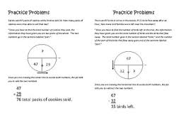 Word Problem Solution Pie Charts