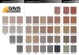 davis integral concrete color chart colored concrete patio