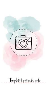 Instagram Highlights Icons Lukisan Cat Air Poster Bunga Gambar Simpel