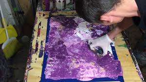 Maybe you would like to learn more about one of these? Pink Purple Gold Abstract Painting Tutorial Youtube