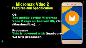 Specification of Micromax Vdeo 2 ...