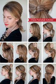 Hairstyle How To Create A 1960s Style Ponytail Hair Romance Long Hair Updo Diy Ponytail Hairstyles Hair Romance