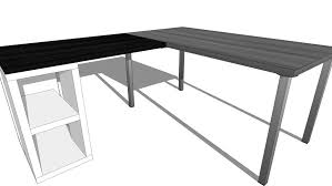 Then this is the right place to be. Custom Made Ikea L Shaped Desk 3d Warehouse