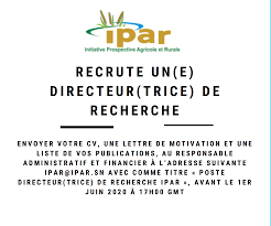 Recrutement Directeur de la Recherche IPAR Sénégal - Offres d'emploi