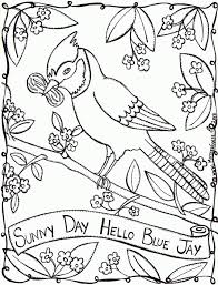 Angry birds go coloring pages free printable bird awesome blue print. Animal Blue Jay Birds Coloring Pages Animal 209777 Blue Bird Coloring Home
