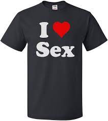 Amazon.com: ShirtScope I Love Sex T Shirt I Heart Sex Small Black :  Clothing, Shoes & Jewelry