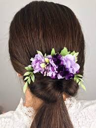 In a traditional wedding procession, flower girls are usually members of the bride or groom's extended families or a friend of either family and are usually three to ten years old. Lavender Flower Comb Hair Comb Wedding Bride Bridesmaid Etsy Bride Flower Comb Floral Crown Wedding Wedding Hair Flowers