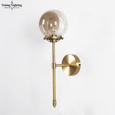 Industrial glass pendant light color plating ceiling lamp shade hanging fixtures. 2021 Nordic Modern Led Wall Lamp Glass Ball Bathroom Mirror Beside American Retro Wall Light Sconce Bedside Aisle Decor Lights Lamp From Babaylon Lighting 128 65 Dhgate Com