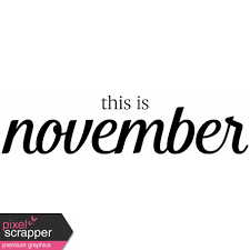 Month Word Art 04 November Graphic By Marisa Lerin Digitalscrapbook Com Pixel Scrapper Digital Scrapbooking
