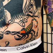Maybe you would like to learn more about one of these? Traditional Scorpion Tattoo On The Belly Tattoogrid Net