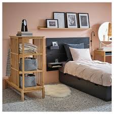 Nordkisa Open Wardrobe With Sliding Door Bamboo Shop Here Ikea In 2020 Sliding Wardrobe Doors Open Wardrobe Scandinavian Furniture Design