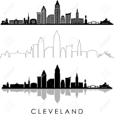 Find the perfect cleveland skyline stock photos and editorial news pictures from getty images. Cleveland Ohio City Skyline Silhouette Cityscape Vector Royalty Free Cliparts Vectors And Stock Illustration Image 145757367
