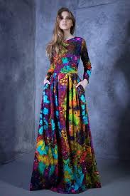 Maxi Dress Long Sleeve Dress Colorful Dress Abstract Dress Etsy In 2021 Maxi Dress Abstract Dress Dresses