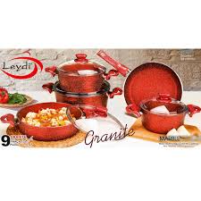 Bu ürünü veya benzerini satan 594 firma daha var. Safir Leydi Marble Kirmizi Granit 9 Parca Tencere Seti Safir 1453