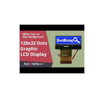 1.2"COG 128x32 Dot Matrix LCD Graphic LCD Display Module,White on Blue