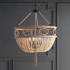 Wood Bead Chandeliers Deep Discount Lighting Wood Bead Chandelier Beaded Chandelier Beaded Candle