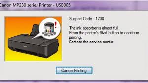 The ink absorber absorbs the ink used when cleaning is executed. Cara Reset Printer Canon Mp237 Error P05 E08