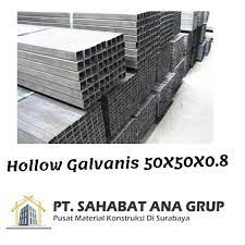 Hollow Galvanis 50x50x0 8 Surabaya Besi Sahabat