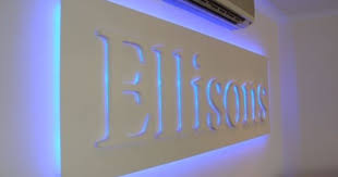 Led Lighting Behind Logo Logo Wall Office Remodel Wall Logo