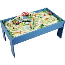 The highlight of the journey is the imposing mountain with arched passageways so vehicles can travel through. Cheap Chad Valley Wooden Table And 90 Piece Train Set Save 10 40 At Argos Latestdeals Co Uk