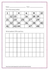 Maybe you would like to learn more about one of these? Fill In The Missing Number 1 50 By Gracep Teachers Pay Teachers