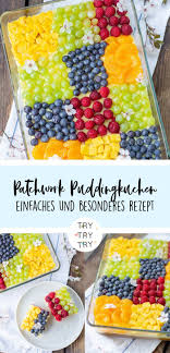 Patchwork Puddingkuchen Mit Fruchten Patchwork Puddingkuchen Mit Fruchten Kuchen Fur Fruhling Geburtstag Sonntag Pudding Kuchen Leckere Kuchen Fruchtekuchen