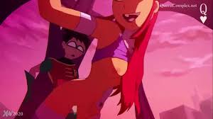 Teen Titans Starfire x Robin Sex Porn Hentai Cartoon Animation Hot