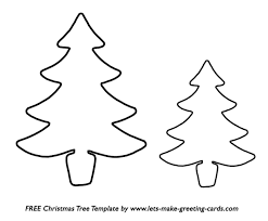 Christmas decoration illustrations and clip art. A Large And Small Christmas Tree Template Christmas Tree Template Christmas Tree Printable Christmas Tree Outline