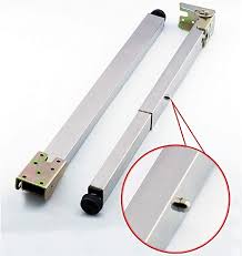 Cxf Furniture Legs X1 Metal Folding Telescopic Legs Adjustable Table Legs Silver Rectangular Replacement Feet Heig In 2020 Adjustable Table Table Legs Furniture Legs