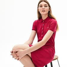 Lacoste Women S Stretch Cotton Mini Pique Polo Dress In Blue Chine Modesens In 2020 Polo Dress Lacoste Clothing Lacoste Women
