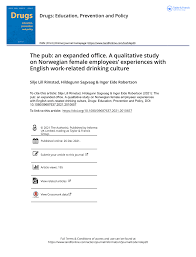 PDF) The pub: an expanded office. A qualitative study