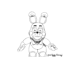 Kizicolor.com provides a large diversity of free printable coloring pages for kids, coloring sheets, free colouring book, illustrations, printable pictures, clipart, black and white pictures, line art and drawings. Toy Bonnie Sketch By Purdygirlemoji On Deviantart