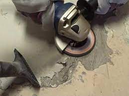It's definitely harder to sand with an angle grinder than with a sander. Angle Grinding Concrete Floors Youtube
